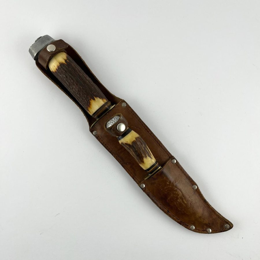 Set de cuchillo y miniatura de cuchillo alemanes de cacería