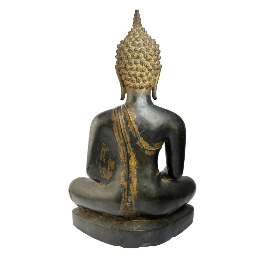 Escultura  tailandesa en bronce "Buda" - Imagen 3