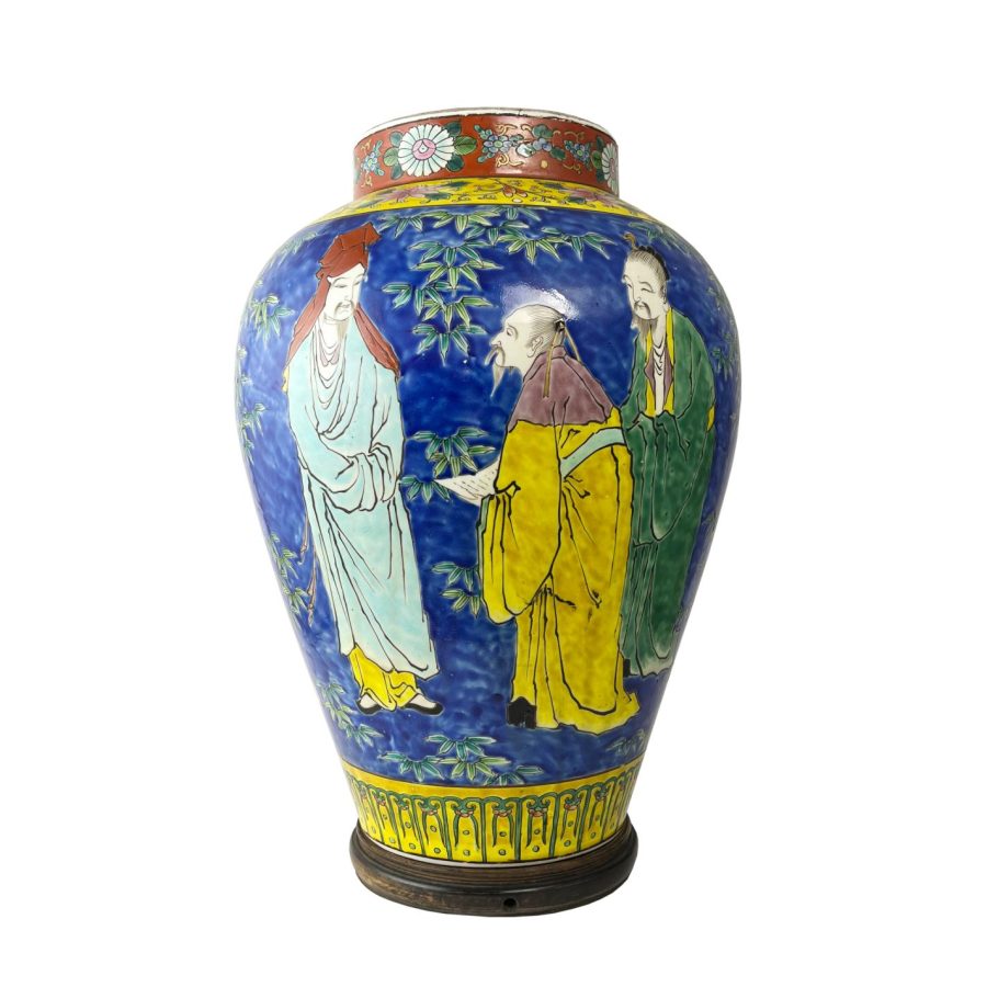 Jarrón japonés en porcelana - Imagen 2