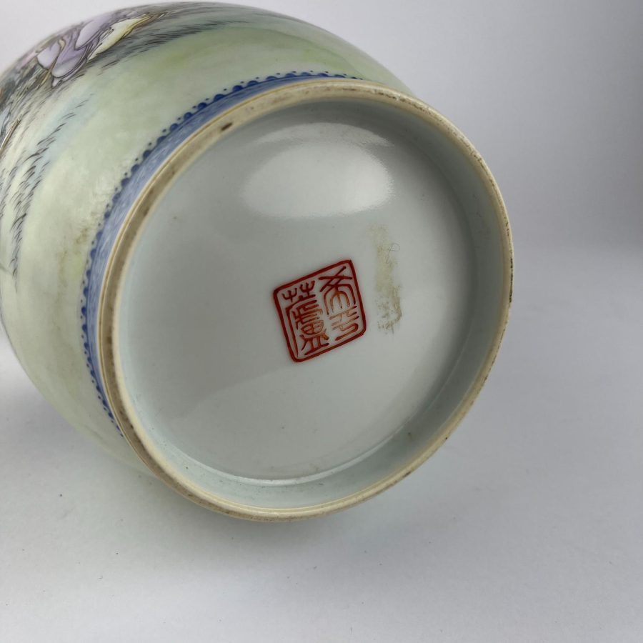 Jarrón chino en porcelana - Imagen 3