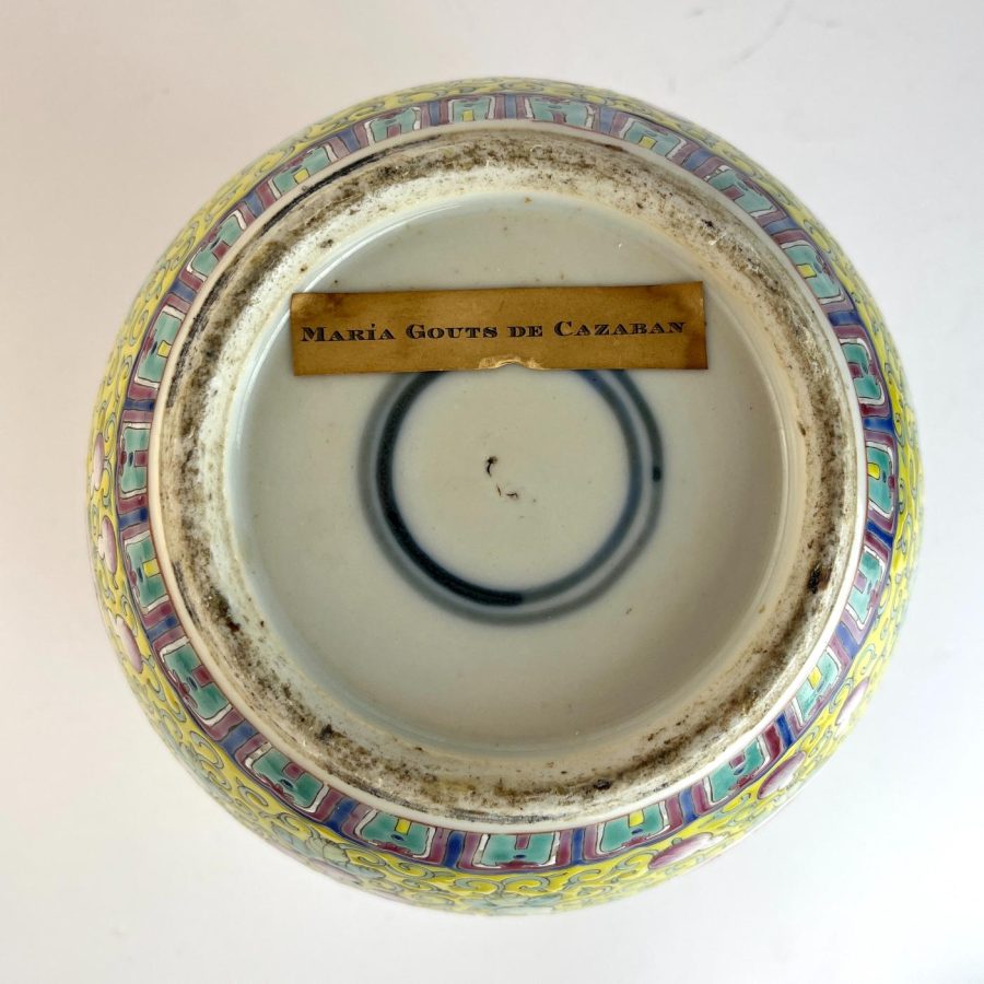 Ginger jar chino en porcelana familia rosa - Imagen 3
