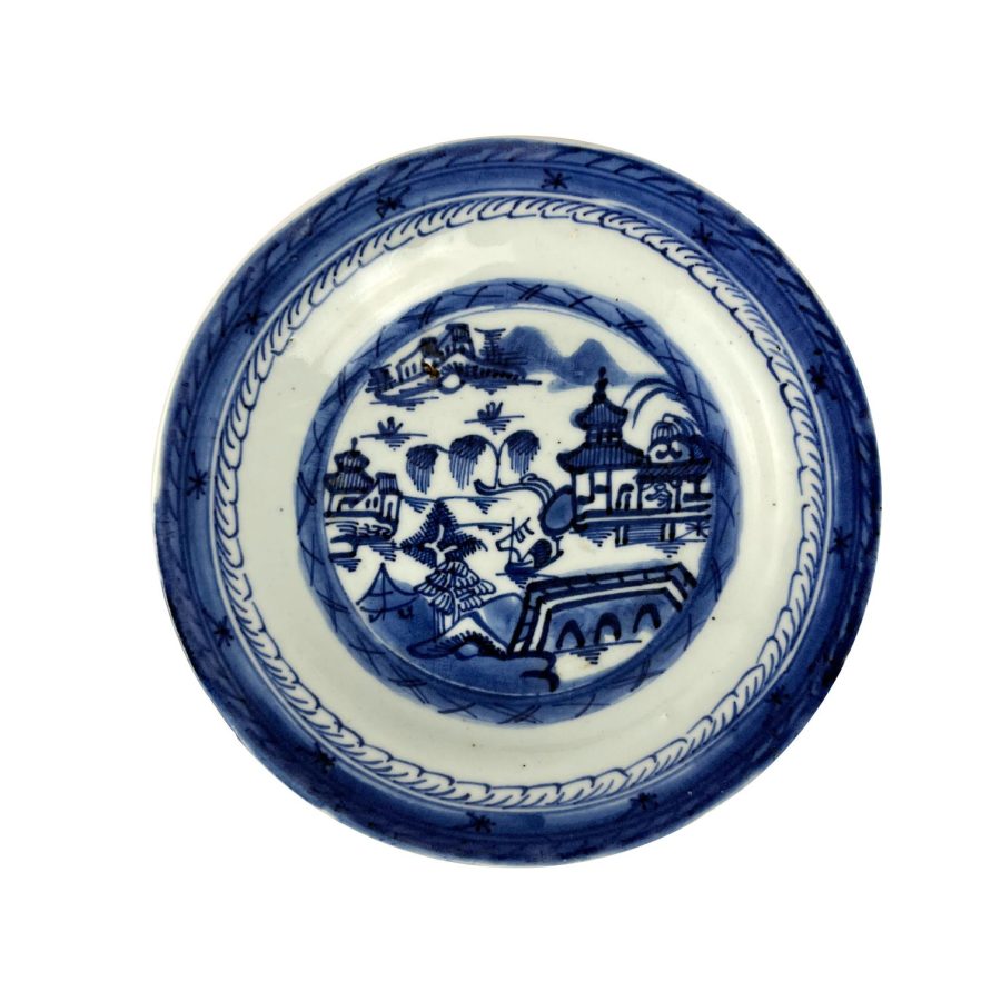 Plato chino en porcelana Macao - Imagen 3