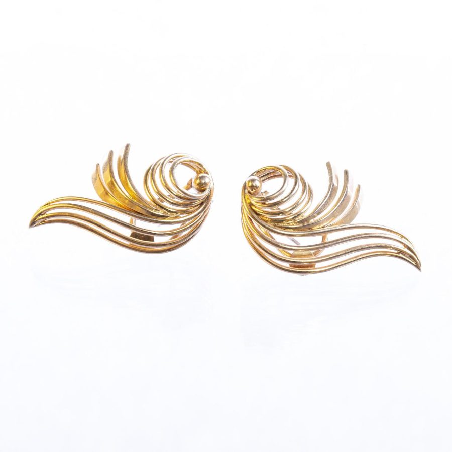 Caravanas oro 18 K amarillo