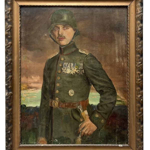 Retrato de Hermann Heimann en uniforme militar alemán