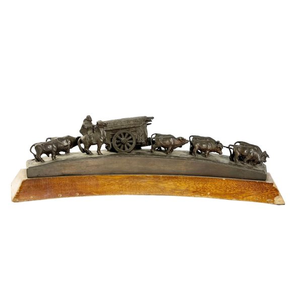 Escultura La carreta de José Belloni