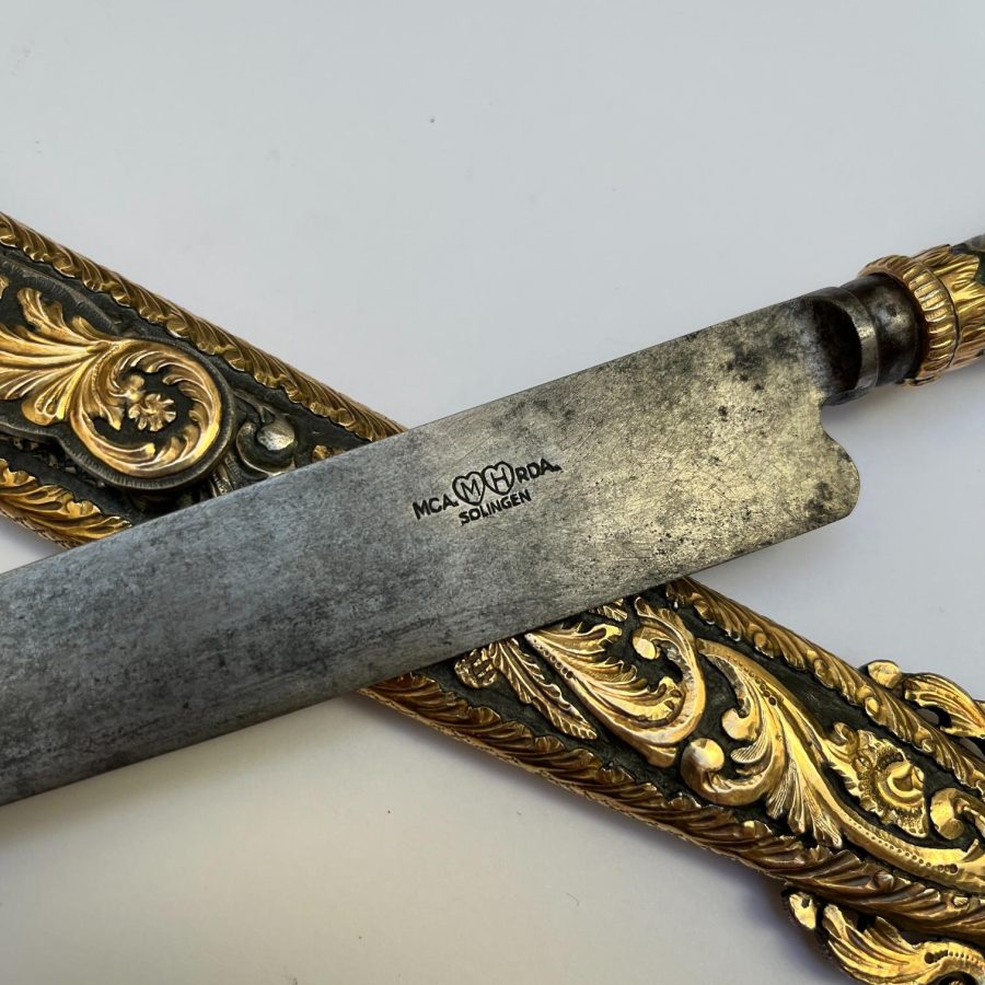 Cuchillo criollo en plata y oro - Imagen 4