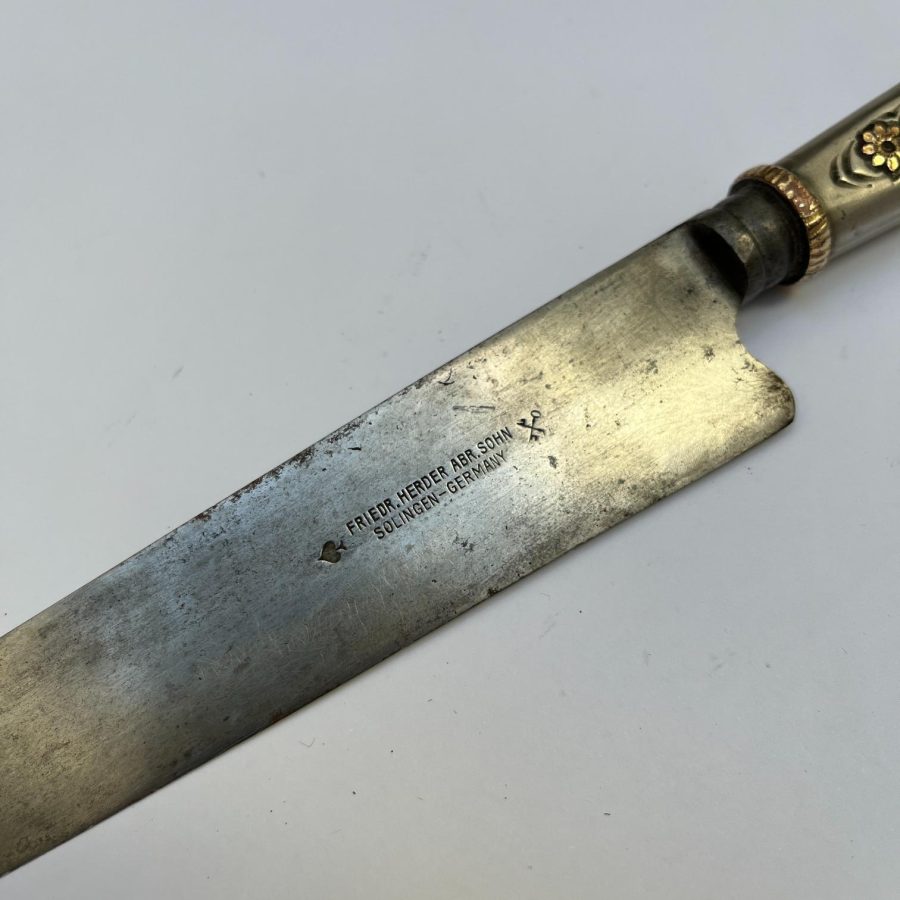 Cuchillo criollo en plata y oro - Imagen 2