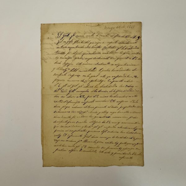 Carta de Fructuoso Rivera a Juan Antonio Lavalleja 1828