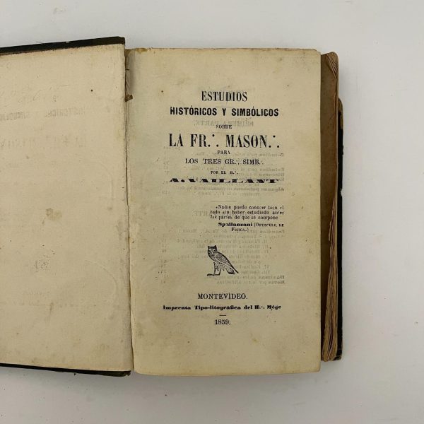 Estudios históricos sobre la Fr: Mason por A Vaillant 1959