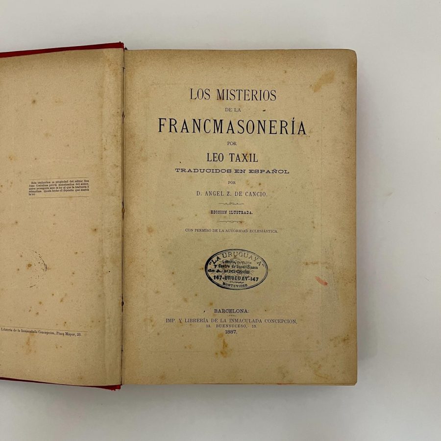 Los misterios de la francmasonería de Leo Taxil 1887 - Imagen 2