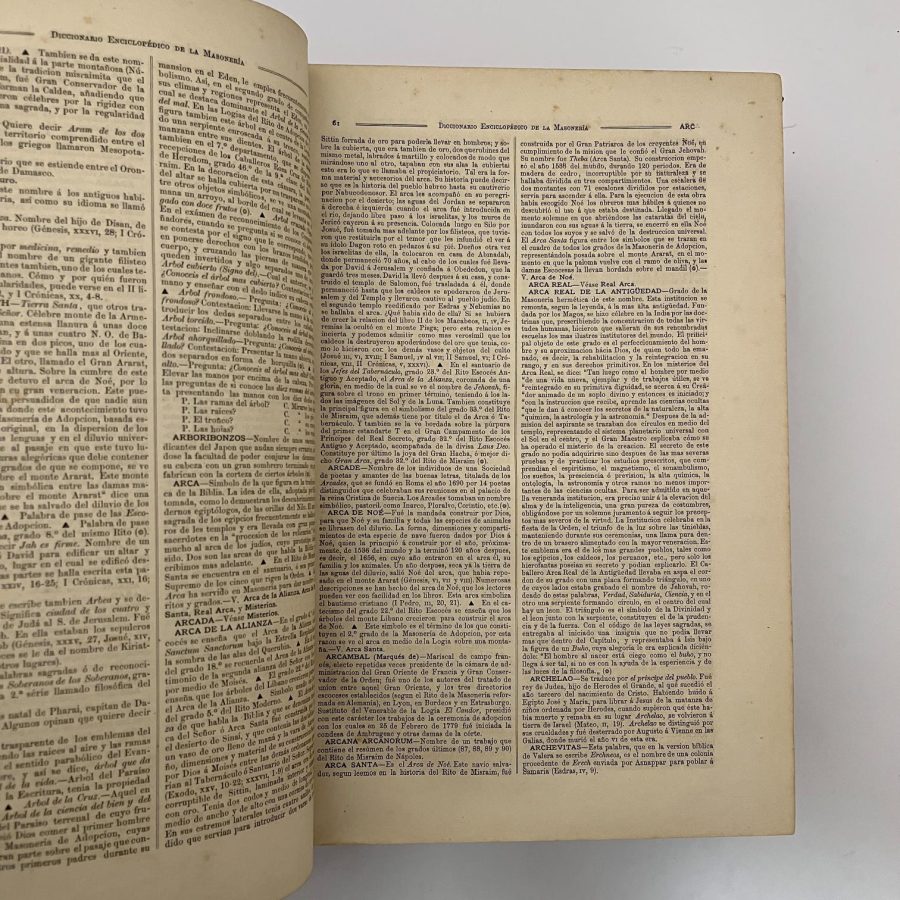 Diccionario enciclopédico de la Masonería 3 tomos 1891 - Imagen 2