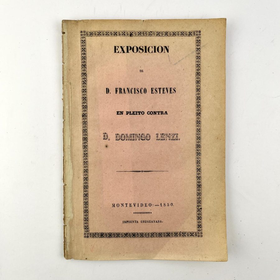 POLÉMICA LENZI - ESTEVES   Resumen y Conclusión por parte de Domingo Lenzi En la Polémica con D. Francisco Esteves. Acompañado por: Exposición de D. Francisco Esteves en pleito contra D. Domingo Lenzi. Acompañado por: Réplica de Domingo Lenzi, a la exposición de D. Francisco Esteves. Acompañado por:
FRANCISCO ESTEVES: Duplica de D. Francisco Esteves en pleito con D. Domingo Lenzi. Acompañado por: Conclusión de D. Francisco Esteves en pleito con D. Domingo Lenzi. - Imagen 3