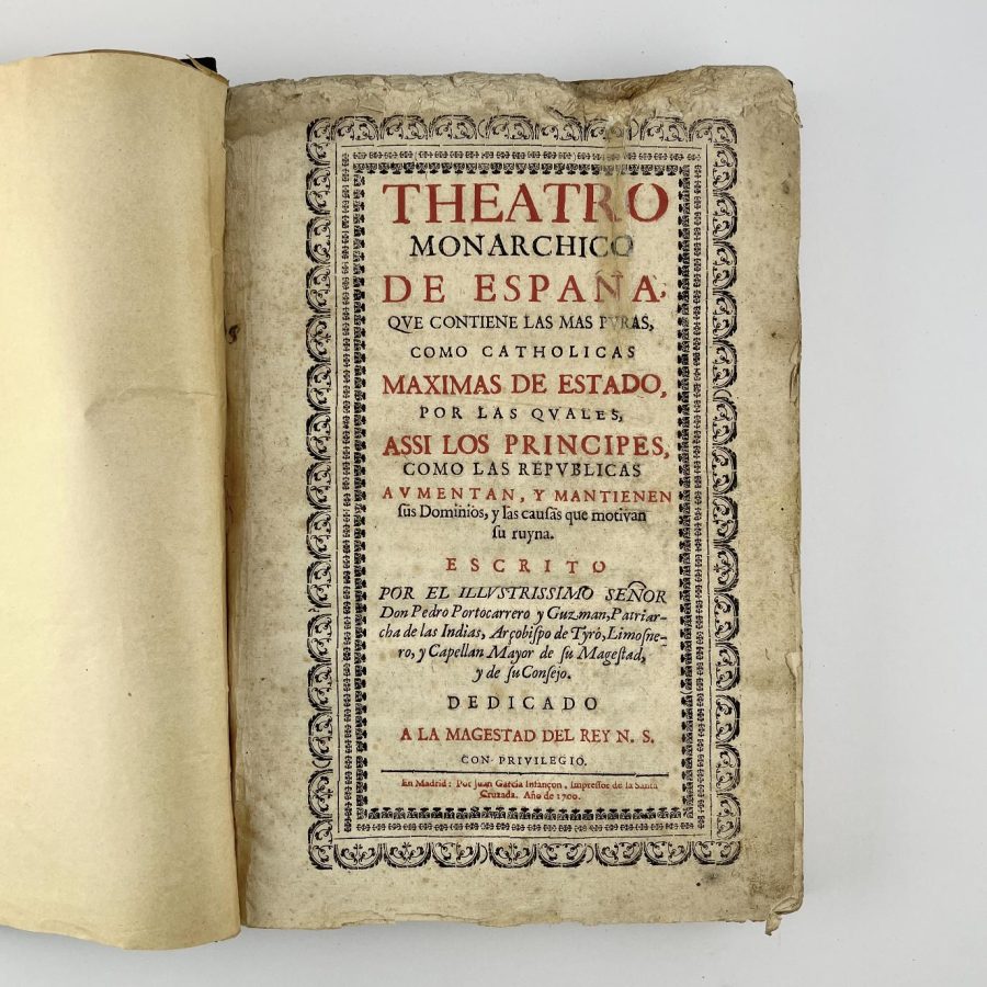 PEDRO PORTOCARRERO Y GUZMAN
Theatro Monarchico de España