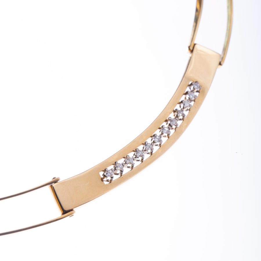 Gargantilla oro 18 K amarillo y diamantes - Imagen 2