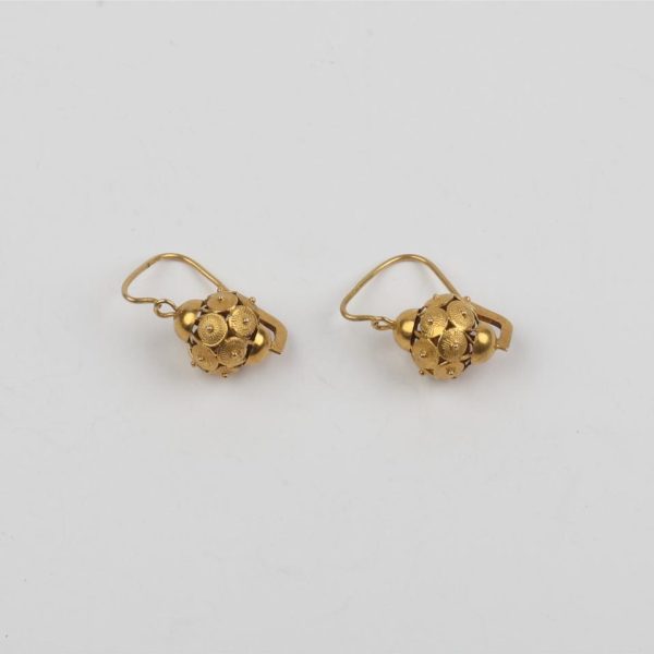 Caravanas en oro 18 K amarillo
