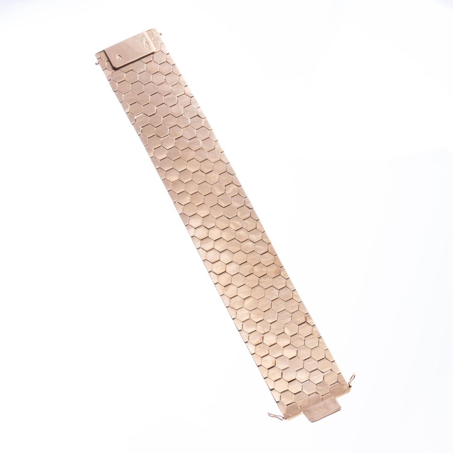 Set de pulsera y caravanas oro 18 K amarillo y blanco y diamantes