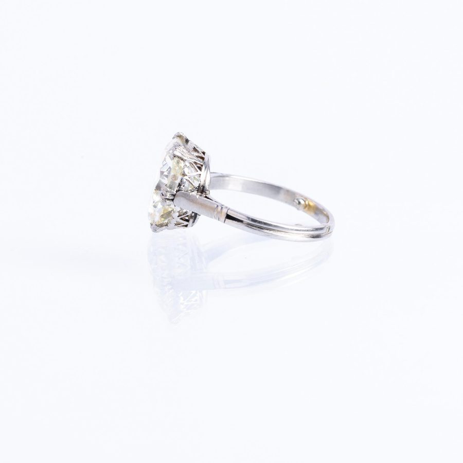Anillo platino y diamante - Imagen 2