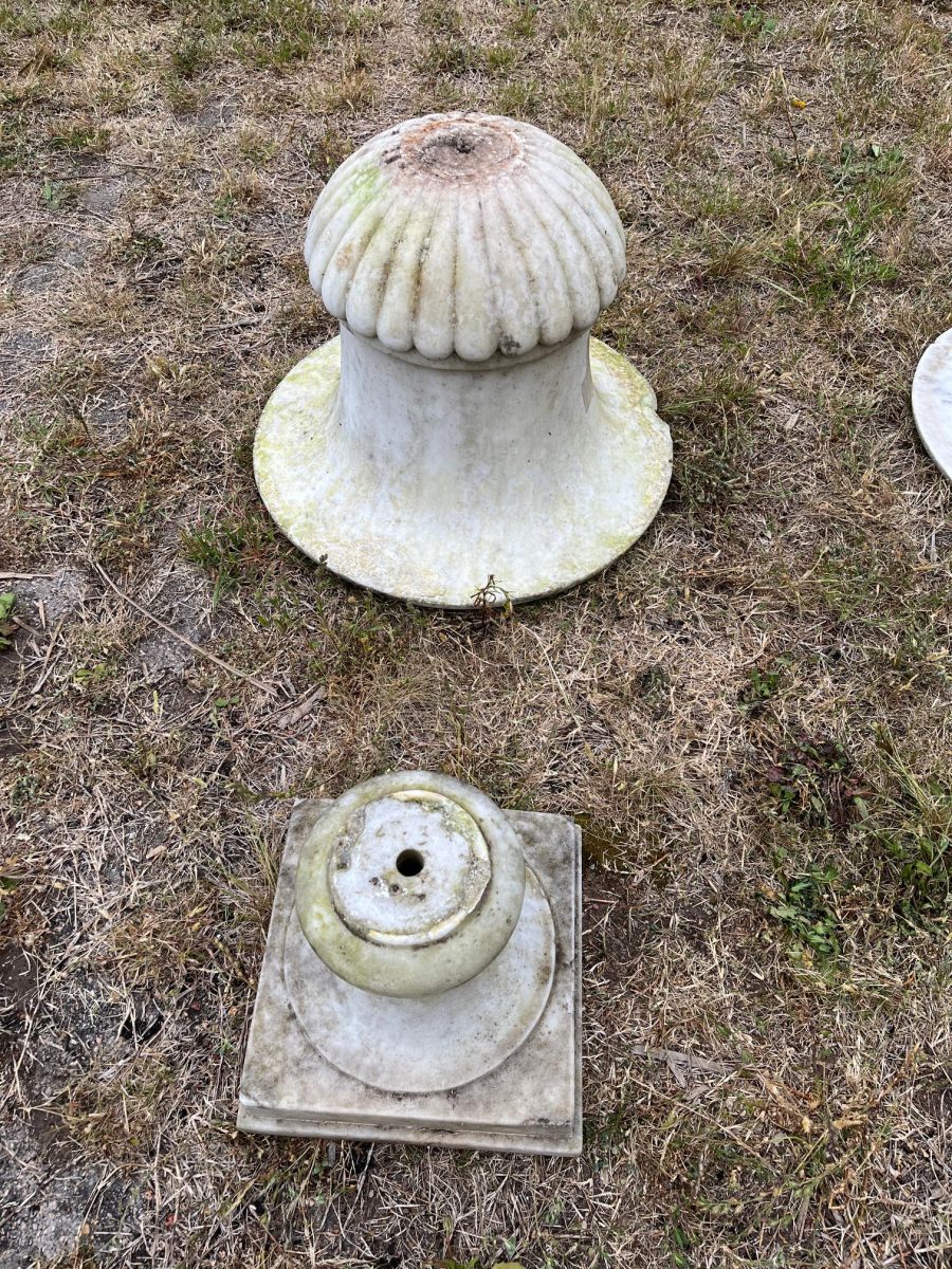 Par de copones en mármol - Imagen 2