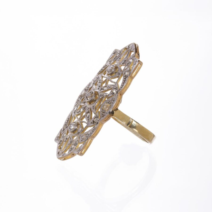 Anillo en oro 18 K con brillantes - Imagen 2