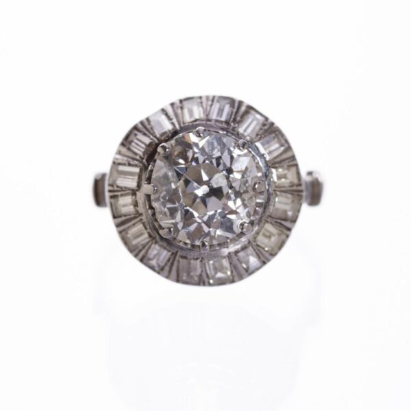 Anillo en oro 18 K con brillantes