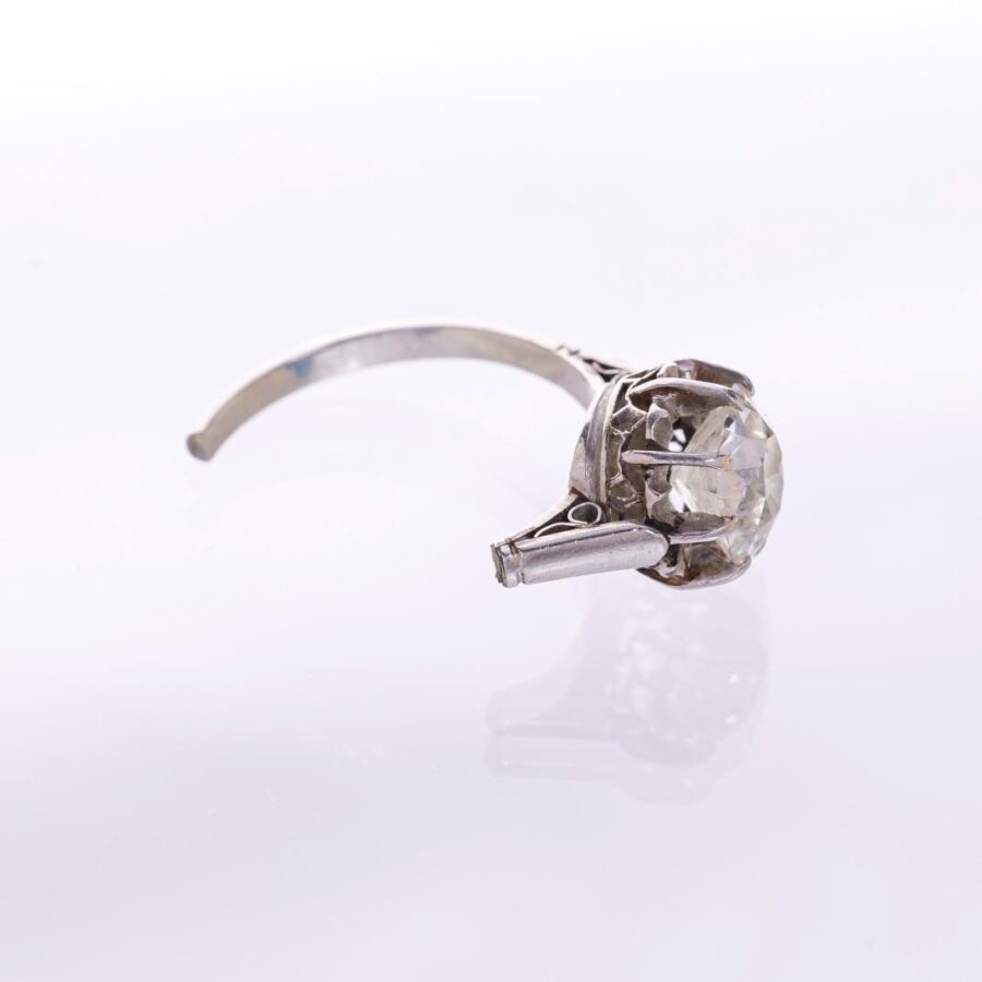 Anillo solitario en oro 18 K con brillante - Imagen 2
