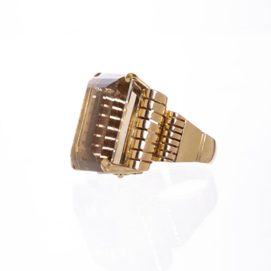 Anillo en oro 18 K con topacio - Imagen 2