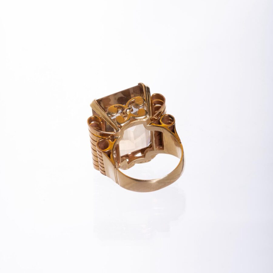 Anillo en oro 18 K con topacio - Imagen 3