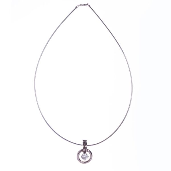 Gargantilla en oro 18 K con brillante
