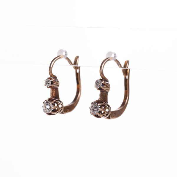 Cravanas en oro 18 K con zirconias
