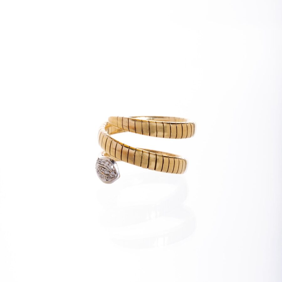 Anillo en oro 18 K y brillantes - Imagen 2