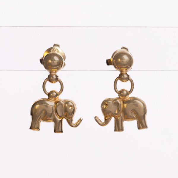 Caravanas en oro 18 K