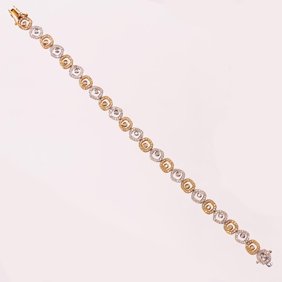 Pulsera en oro 18 K con brillantes - Imagen 2