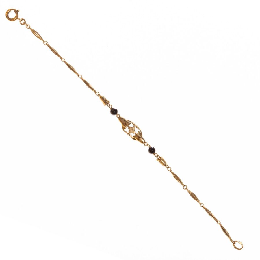 Pulsera en oro 18 K y ónix - Imagen 2