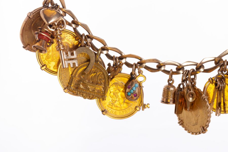 Pulsera en oro 18 K con monedas en oro - Imagen 2