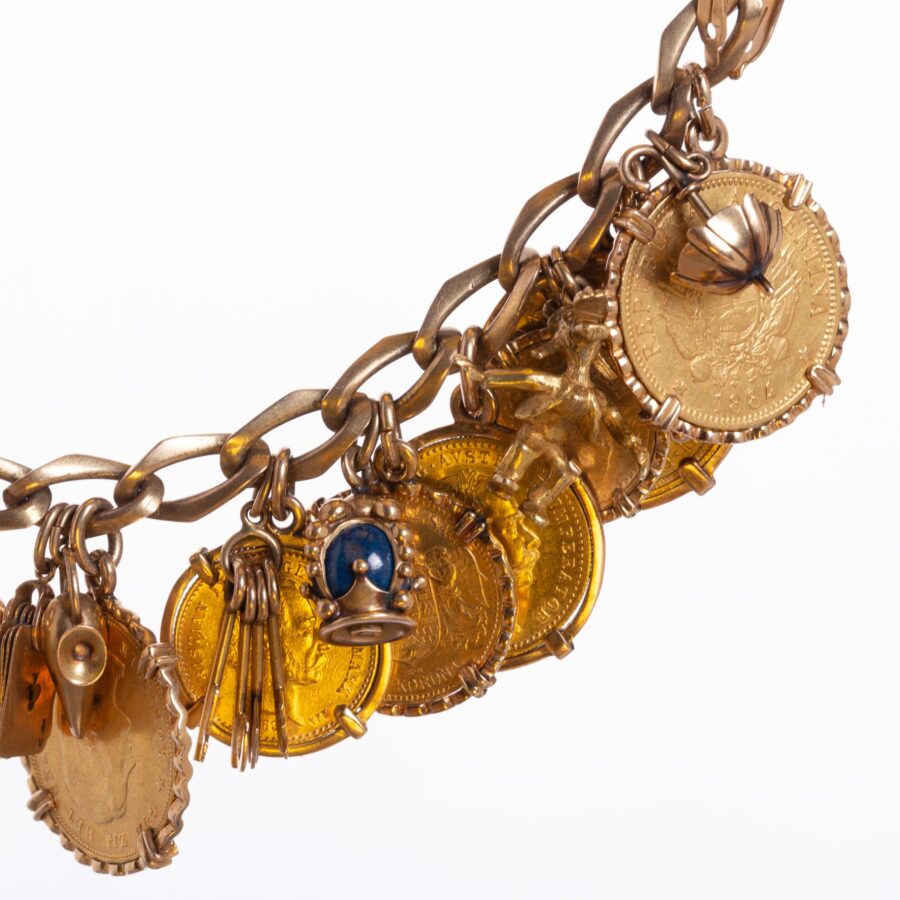 Pulsera en oro 18 K con monedas en oro - Imagen 3