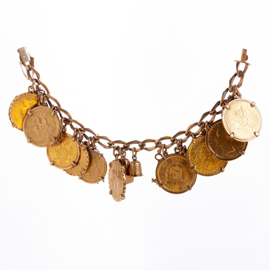 Pulsera en oro 18 K con monedas en oro - Imagen 4