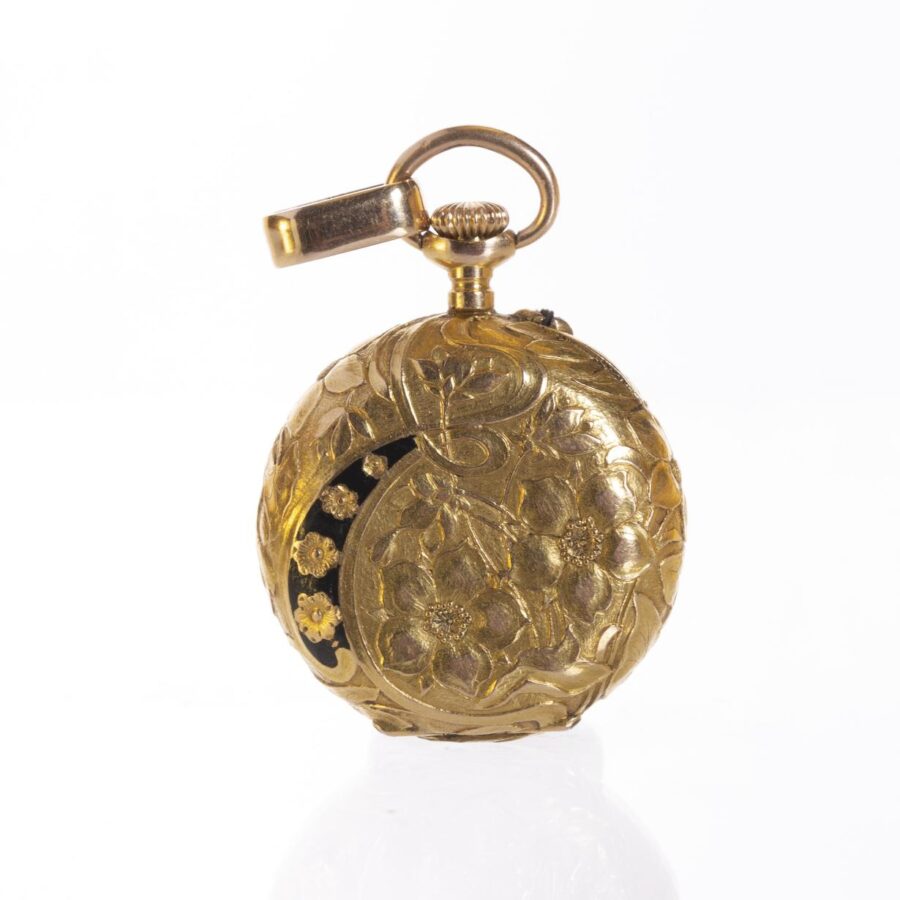 Reloj chatelaine en oro 18 K - Imagen 3