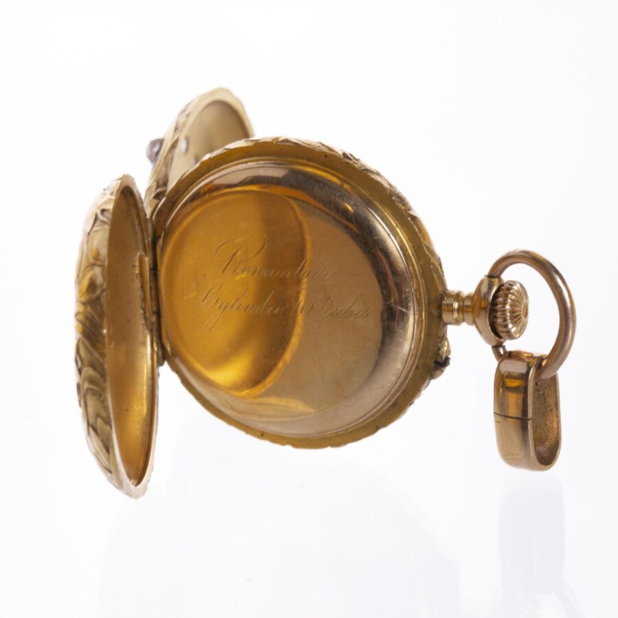 Reloj chatelaine en oro 18 K - Imagen 4