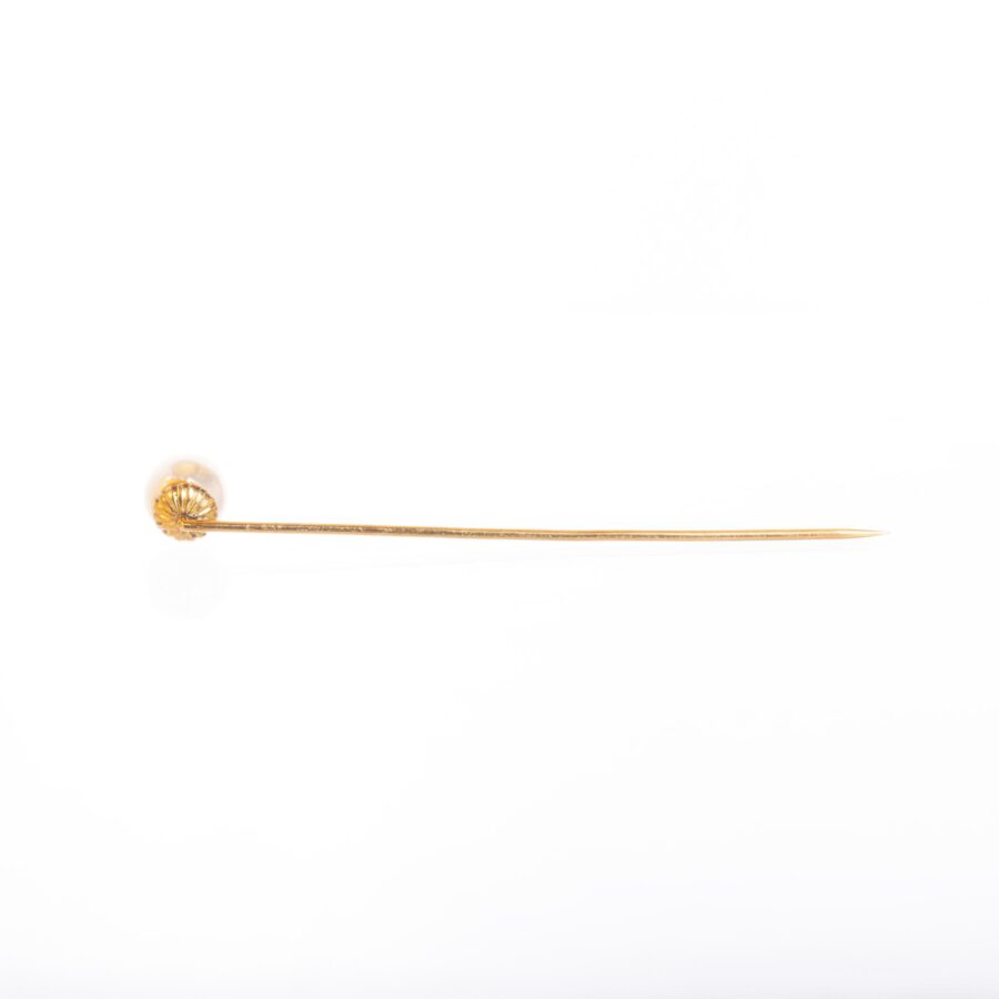 Alfiler en oro 18 K y perla - Imagen 2