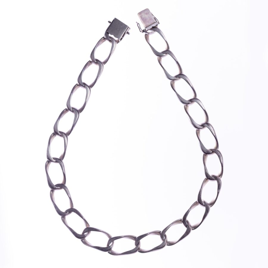 Gargantilla y cadena en plata 900 - Imagen 2