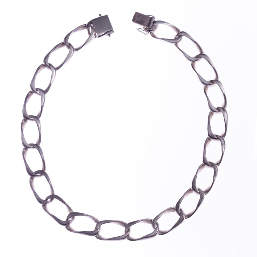 Gargantilla y cadena en plata 900 - Imagen 3
