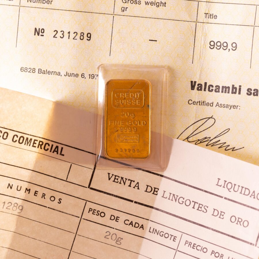 Lingote en oro Credit Suisse - Imagen 2