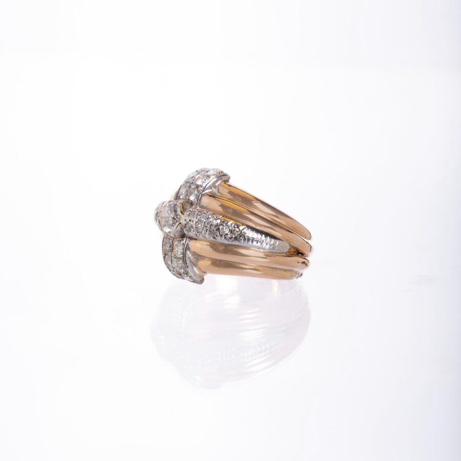 Anillo en oro 18 K con brillantes - Imagen 2