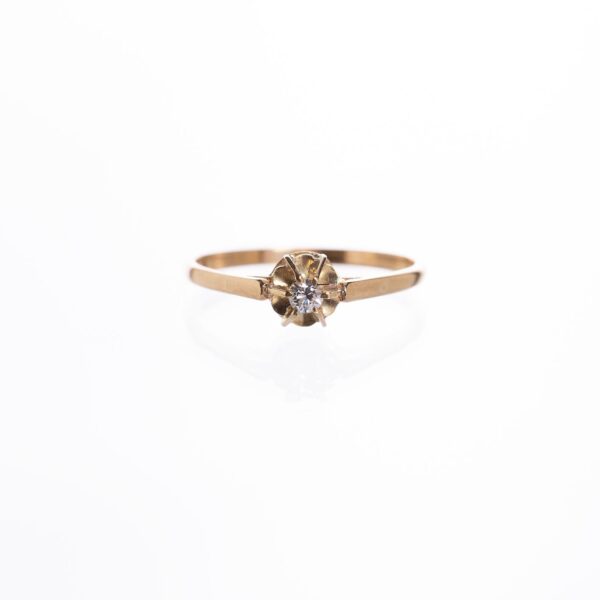 Anillo en oro 18 K con brillante