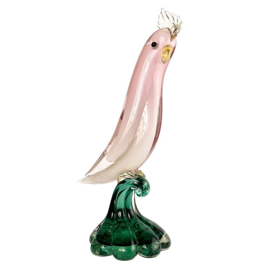 Escultura italiana en cristal de Murano