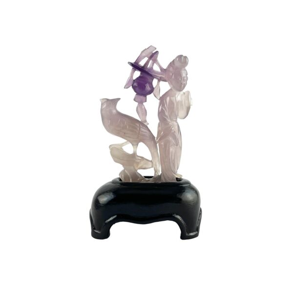 Escultura china jade en lavanda
