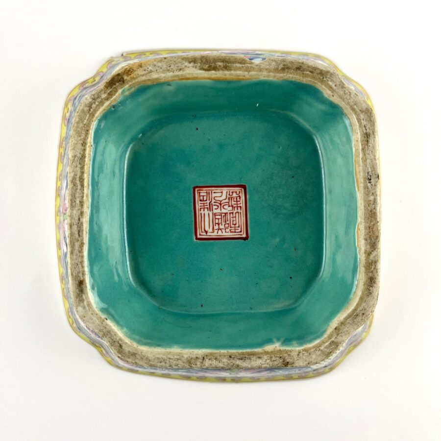 Bowl chino en porcelana familia rosa - Imagen 3