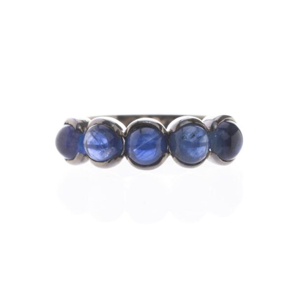 Anillo en oro 18 K con zafiros