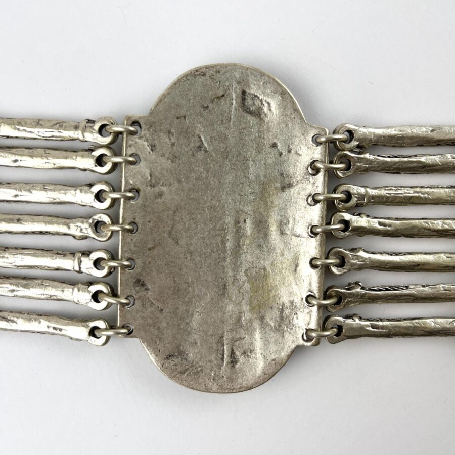 Cinturón persa en plata fundida - Imagen 3
