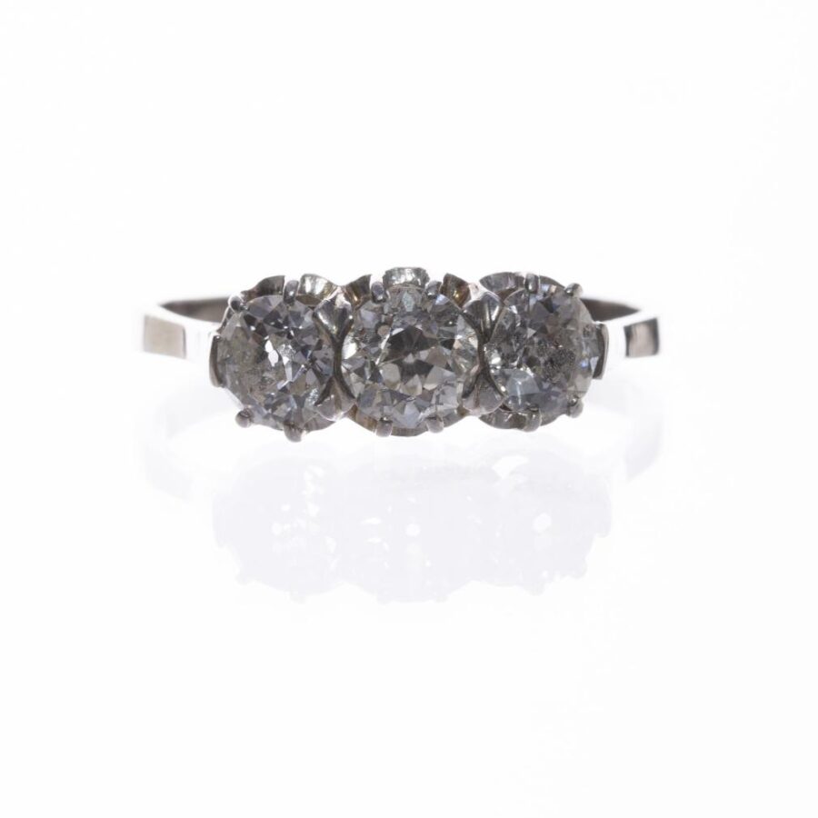 Anillo en oro 18 K con brillantes - Imagen 2